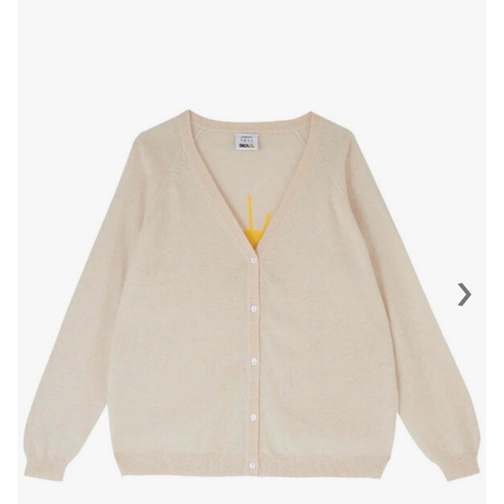 JUMPER 1234- Pearl Smiley Sunshine Cardigan - Size 2 - Picture 3 of 6